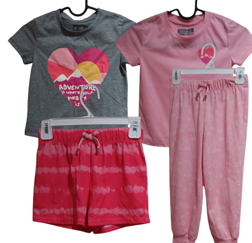 EDDIE BAUER Girls PJ Set - 4 Pc